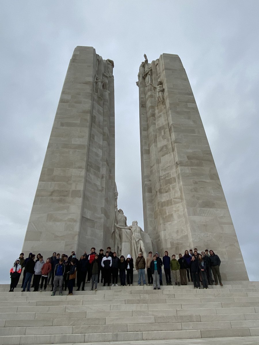 boothamemc's tweet photo. Canadian memorial to the missing at Vimy Ridge. @BoothamSchool https://t.co/hJVwhqr04H