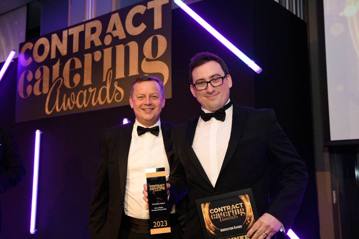 It’s now time to honour some incredible creative thinking with the Innovation Award, sponsored by <a href="/CivicaUK/">Civica</a>. This year’s winner is the brilliant Harry Ridley from <a href="/compassgroupuk/">Compass Group UK & I</a>, and much deserved too! #ContractCateringAwards
