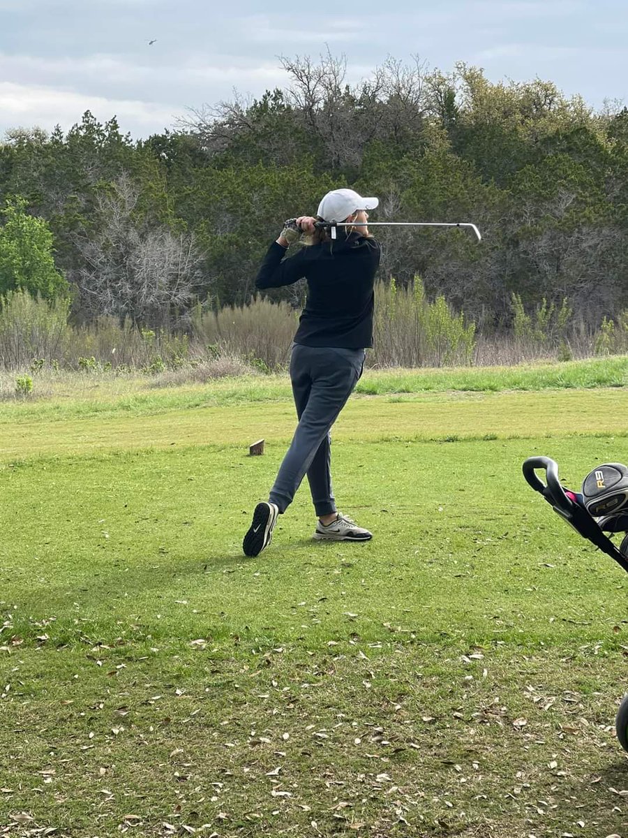 BastropHighGolf's tweet photo. Girls golf competing at the district tournament today and tomorrow at Delaware Springs in Burnet! https://t.co/q2Zwh1y5cD