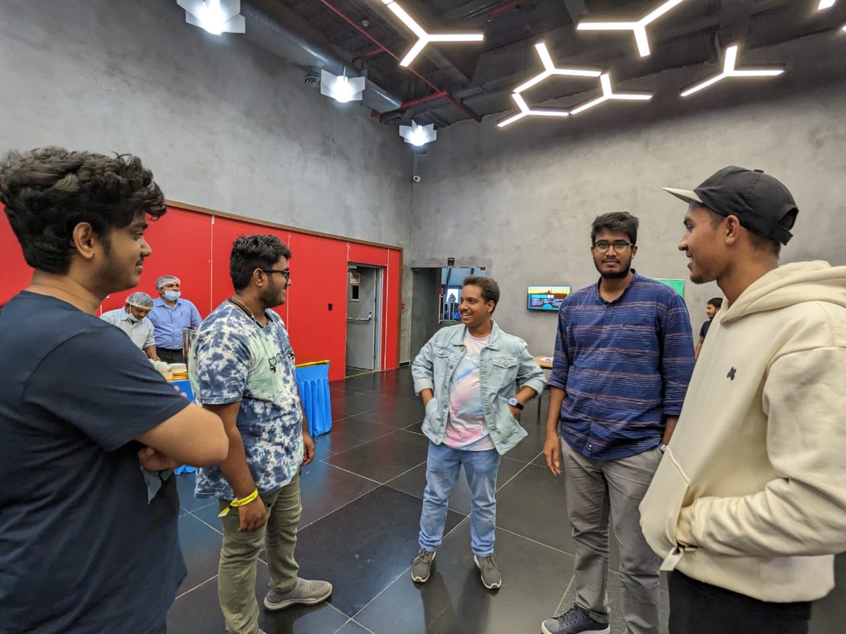 rahulinweb's tweet photo. Exciting day at the @Algorand Hack House in Hyderabad!

Had the opportunity to pitch my project and met some amazing people in the blockchain space. @Algo_Bharat #Algorand #web3 #Blockchain #HackerHouse https://t.co/jClvSARS2w