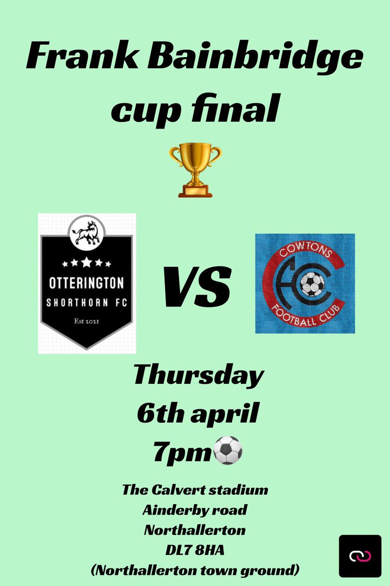 The official photos haven’t been made by the league yet so our super talented Jacob quickly knocked this up as our game is next week!

We hope to see as many of you down supporting the lads as we can 💚
