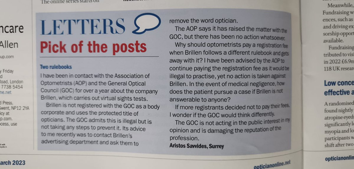 GroupOphthalmic's tweet photo. @prof_standards @GOC_UK https://t.co/5qLlm7ZAFS