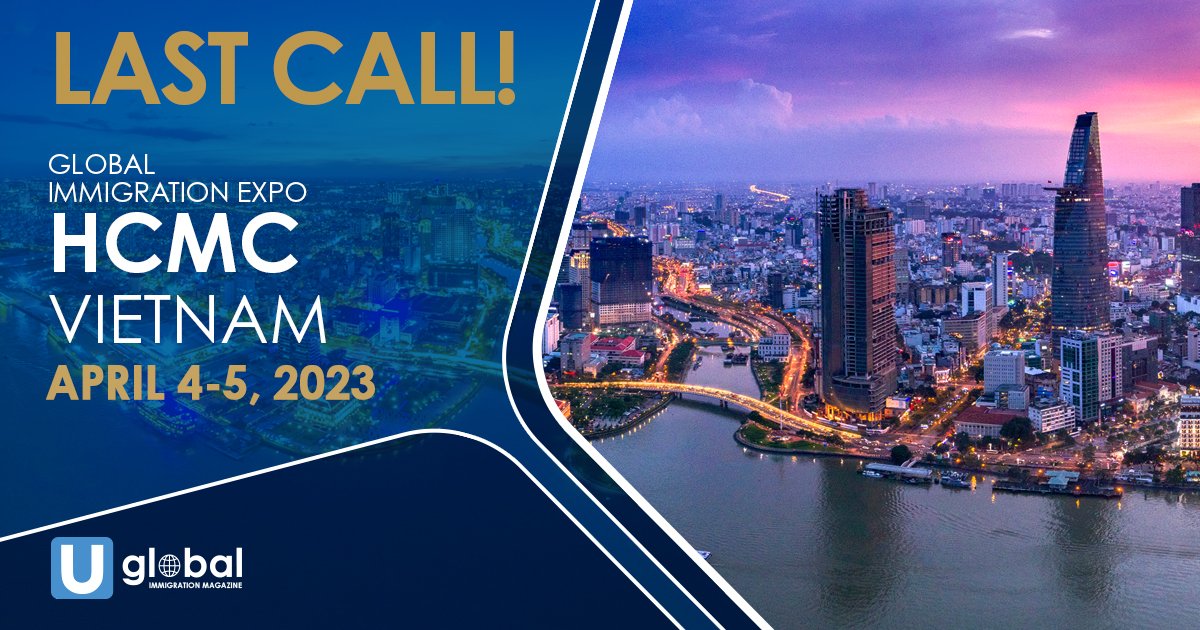 UglobalOfficial's tweet photo. Last chance to get tickets to the Global Immigration Expo in Vietnam on April 4-5! The expo will feature moderated panels, business exhibits and networking opportunities: https://t.co/hRaAf3M694
#uglobal #immigration #expo #GlobalImmigrationExpoVietnam https://t.co/kYnSb9b8ne