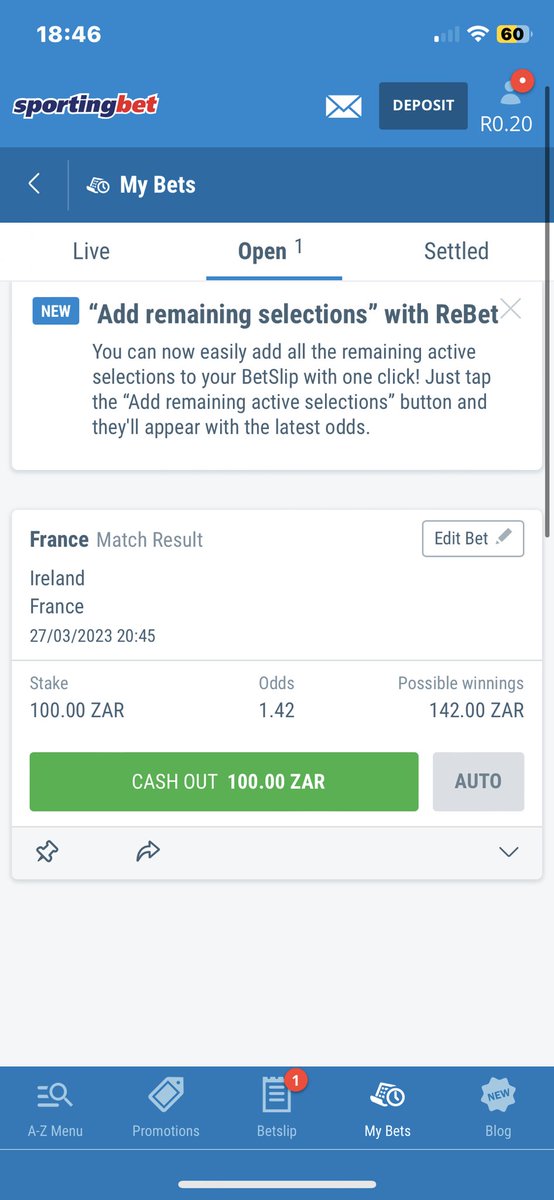 DeanLevyy's tweet photo. Sports betting challenge:
A bet every day for 30 days(start with R100)
1/30 https://t.co/bYCzAQ9eXN