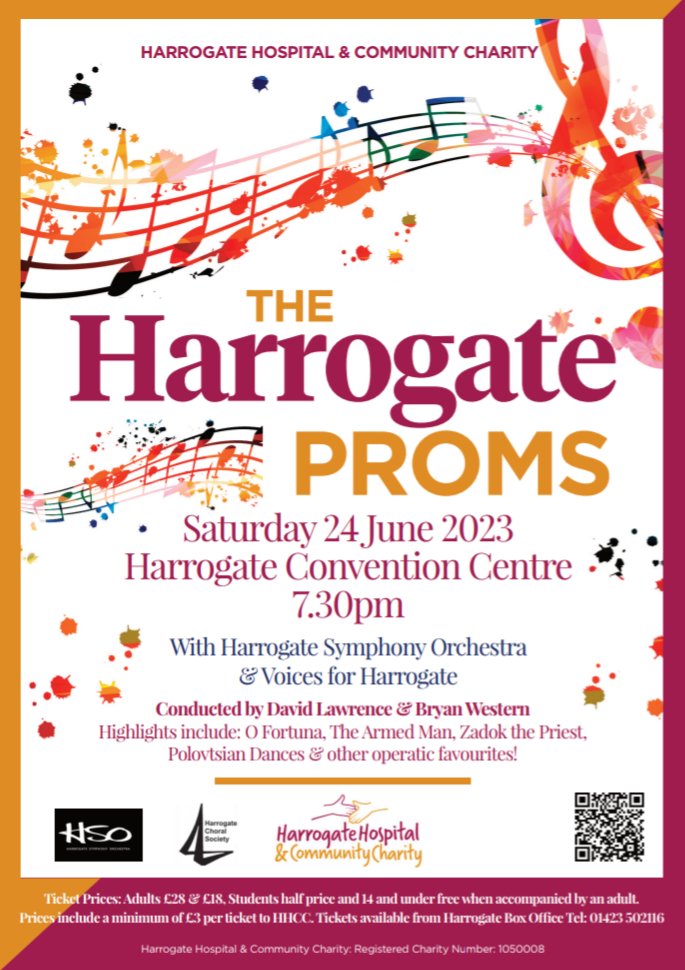HSOHarrogate's tweet photo. As the dust settles on another fabulous concert weekend, it's time to look ahead to the Harrogate Proms!

We're really looking forward to working with Harrogate Choral Society and Harrogate Hospital &amp; Community Charity https://t.co/DBFQsJd9bU