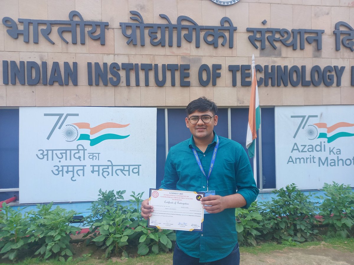Rahul8Patil's tweet photo. Happy to present my work in (I-connect 2023) 20-22 March in IIT Delhi and (SISR2023) 24-25 March in RRCAT Indore on single atom catalyst and role of X-ray absorption spectroscopy for unrevealing active sites for energy conservation.
#IITdelhi #RRCAT #BARC #iconnect2023 #SISR2023 https://t.co/MUCDeO17TP