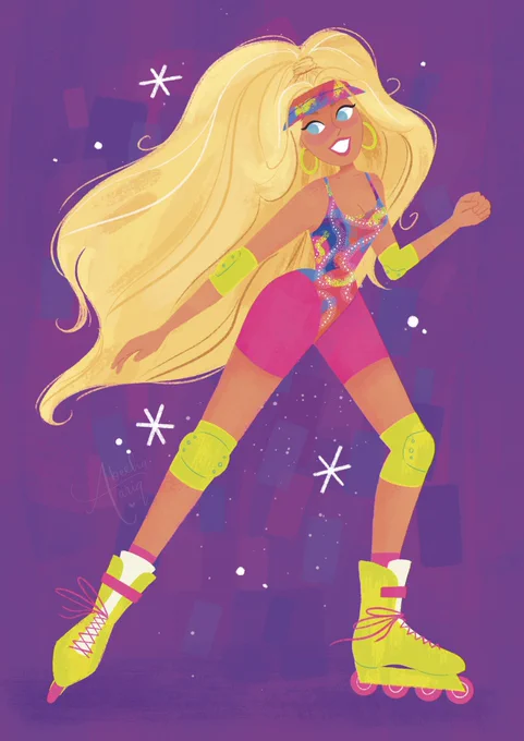 Making my #VisibleWomen post today a tribute to the OG woman, someone we all know and love… Barbie  If you have any barbie related projects, pls hit me up x   abeehatariqart.com 