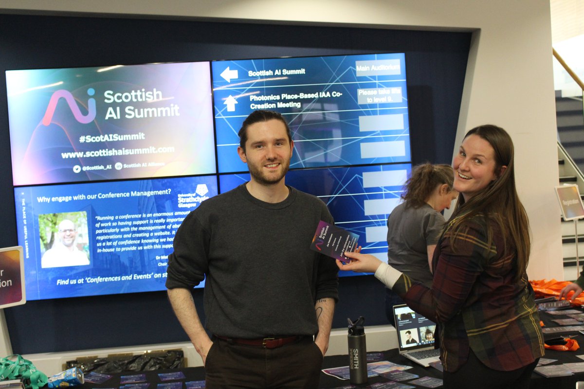 We're finalising set up for the Scottish #AI Summit tomorrow!

We are totally sold out and expecting a full house 🥳 #ScotAISummit 

See you all tomorrow!