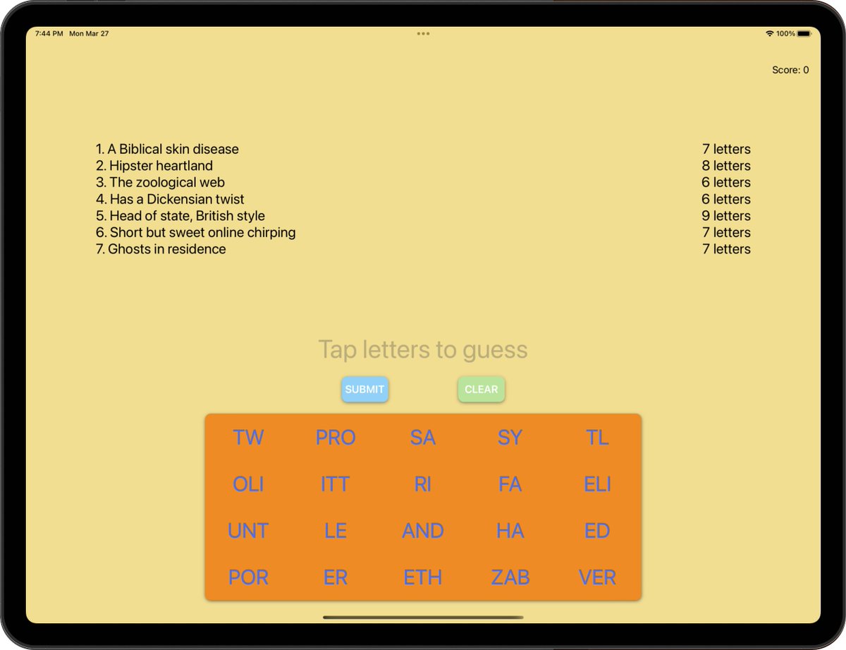 WarKarWar's tweet image. Day 38 Swift UIKit Programmatically done!
Great project.
Everything is done programmatically and used MVC.
Thanks @twostraws 
#100dayofswift 
#Swift 
#i0S
#100DaysOfCode