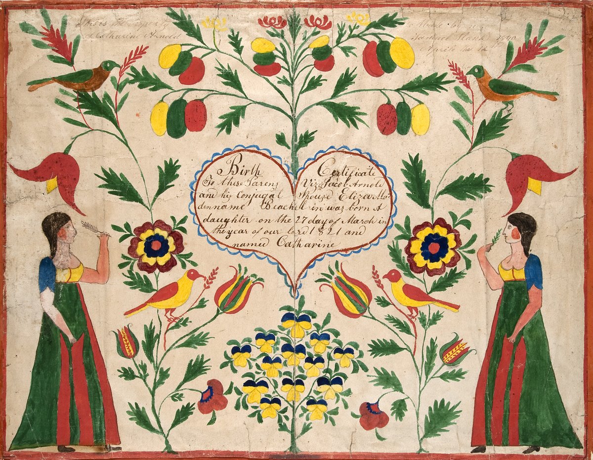 the_barnes's tweet photo. Happy Birthday to Catherine Arnold, born #OnThisDay in 1821 as noted on this birth certificate in Room 17! 

Interested in art made in #PA? Take online #BarnesClass: Pennsylvania Impressionism: Exploring the New Hope Colony - 4/13 – 5/4, from 2 – 4 pm🔗 https://t.co/gLg6KqjK0d https://t.co/W5gAcdvz57