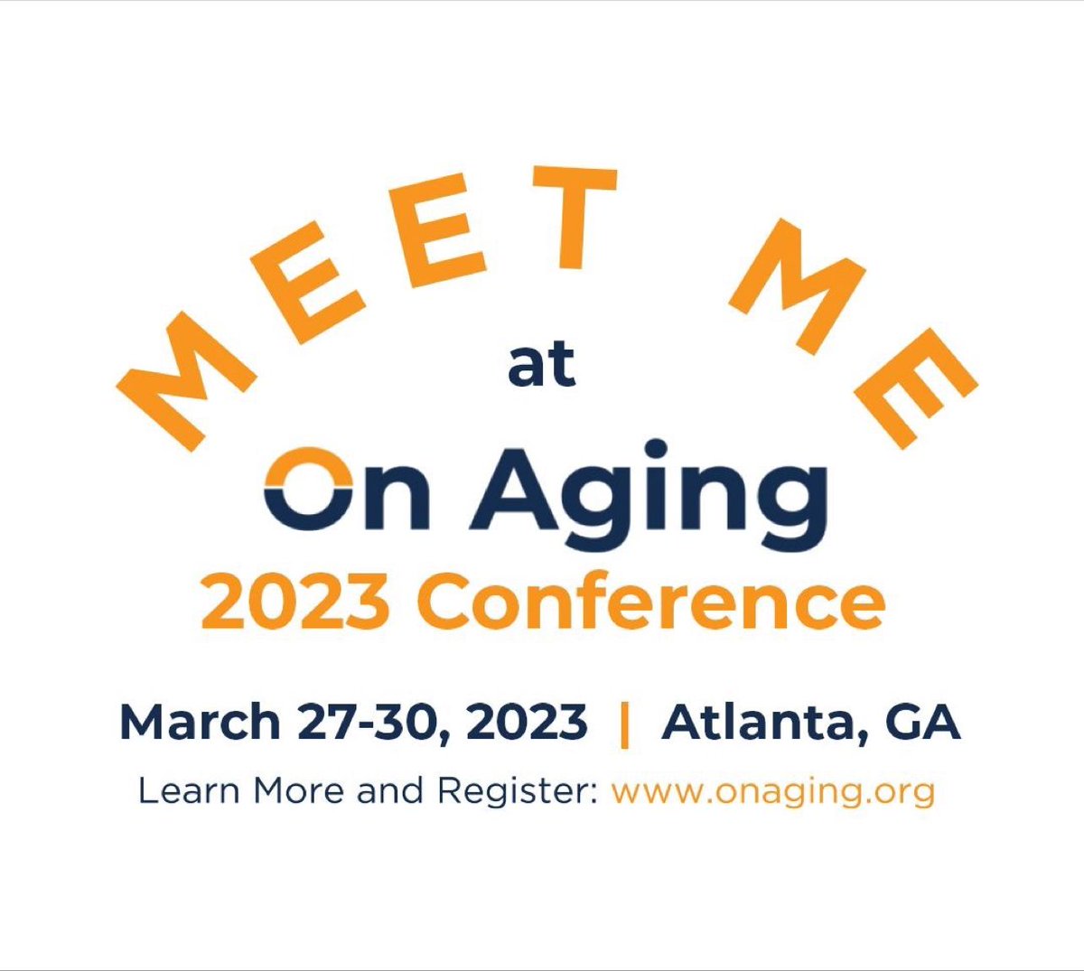 Hello from @ASAging's #OnAging2023 in ATL! It's an honor to serve on this year's Host Committee, and I look forward to networking with so many incredible people & orgs this week. As our partners at Athens Community Council on Aging say: 'Aging, everyone's doing it!' #endageism