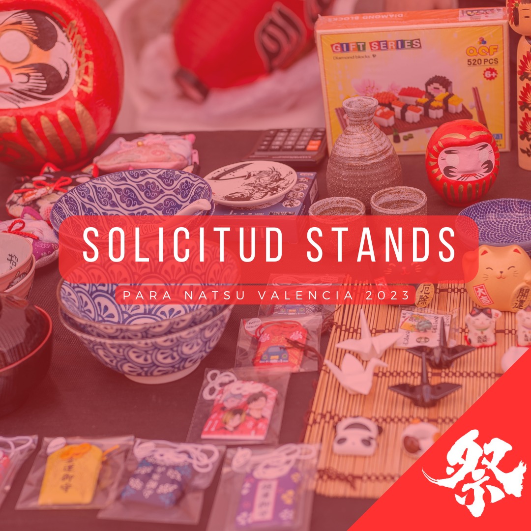 Natsuvalencia's tweet photo. Abrimos la solicitud de stands para #NatsuValencia 2023 🎎.  

Recordamos que serán los próximos días 10 y 11 de Junio de 2023. Si tienes interés, contacta con comercial@natsuvalencia.com para obtener toda la información correspondiente 🙌🏻

#NatsuValencia #Matsuri #Junio https://t.co/JPeU99wrQi