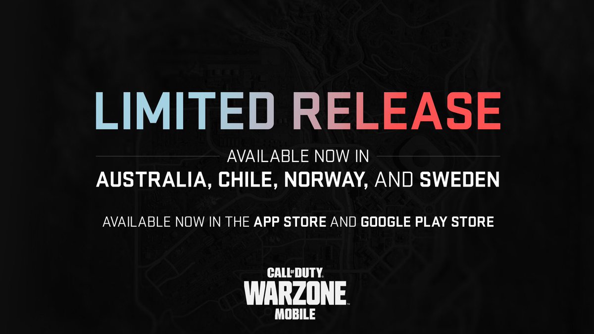 COD Warzone Mobile's Limited Release is now available in Australia, Chile,  Sweden, and Norway