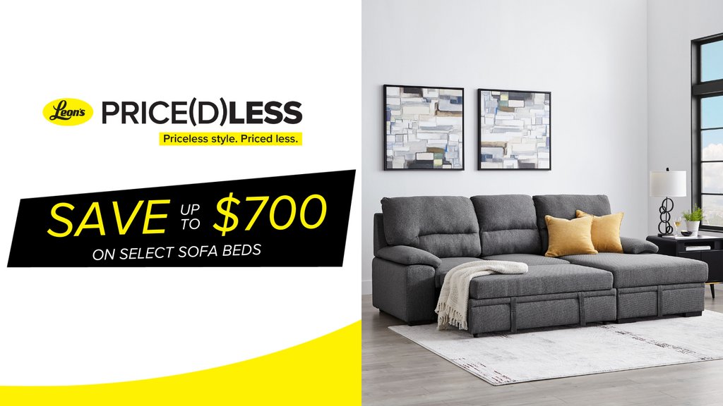 Leon's on Twitter "BIG savings on sofa beds! 🤯 Save up to 700 on