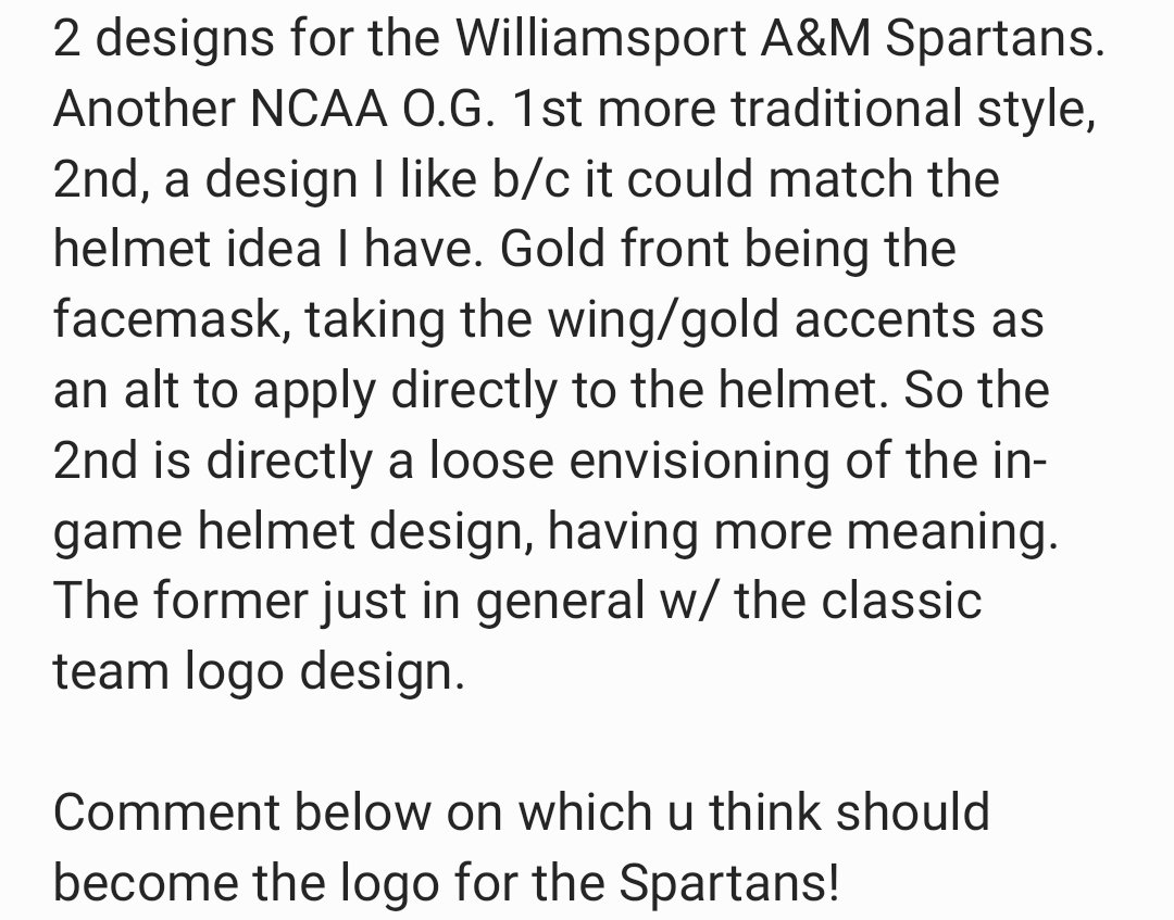 GraphicsRKW's tweet image. Ok Twitter, got a poll. There&apos;s never enough characters. Read the image of the post below, then comment below w/ ur choice. @MaxFootballGame @Modus_Games Really gonna need a Spartan styled sleeve/shoulder/jersey design! 🤣 #ModusGames #MaximumFootball