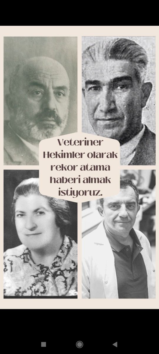 <a href="/RTErdogan/">Recep Tayyip Erdoğan</a> Emek verdiğimiz ve eğitimini aldığımız mesleklerimizi layıkıyla yerine getirebilmek için tek beklediğimiz <a href="/TCTarim/">T.C. Tarım ve Orman Bakanlığı</a>’dan gelecek atama ilanı.
<a href="/RTErdogan/">Recep Tayyip Erdoğan</a> <a href="/fuatoktay/">Fuat Oktay</a> <a href="/VahitKirisci/">Prof.Dr.Vahit Kirişci</a> <a href="/TCTarim/">T.C. Tarım ve Orman Bakanlığı</a> <a href="/drnihatpakdil/">Dr. Nihat Pakdil</a> <a href="/ademdinc_/">Adem Dinç</a> <a href="/fsatici/">Fatih SATICI</a> <a href="/huseyinozturk_1/">Hüseyin ÖZTÜRK 🇹🇷</a> 
#OYum5BinVeterinerHekimAtayana