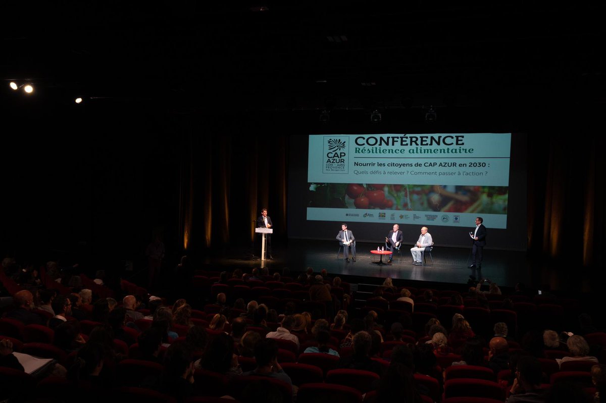 Nourrir les citoyens en 2030 ! C’est le thème choisi pour la conférence sur la résilience alimentaire, organisée à Grasse par <a href="/JeromeViaud/">Jérôme Viaud</a> dans le cadre du <a href="/PoleCAPAZUR/">CAP AZUR</a>.
En présence du politologue et membre du #GIEC, François Gemenne, et de l’agronome Philippe Pointereau.