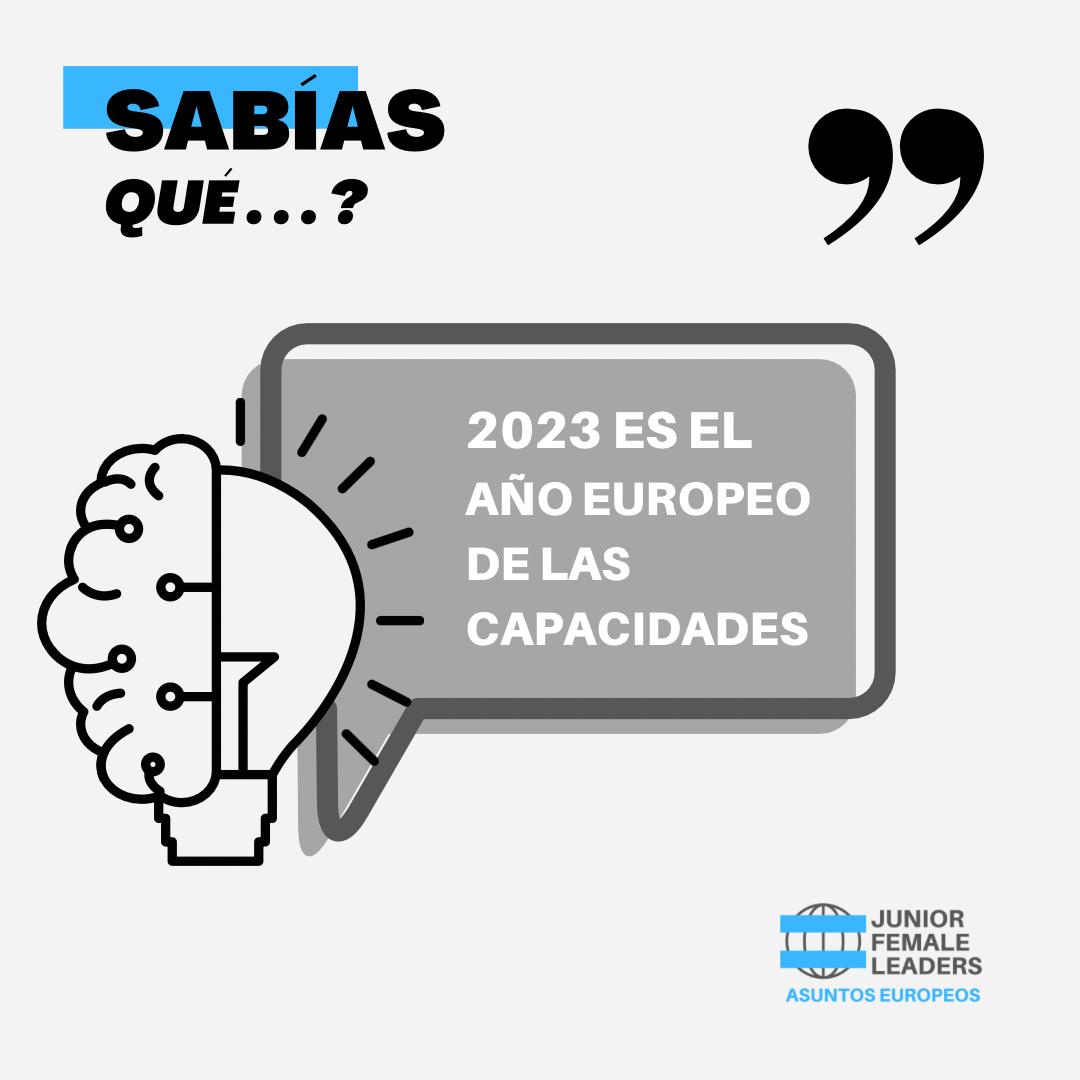 jrfemaleleaders's tweet photo. ¿Sabías qué cada año la Unión Europea dedica los siguientes 12 meses a fomentar un ámbito de la misma?

El año pasado fue el Año Europeo de la Juventud y este año le toca al Año Europeo de las Capacidades. ¿Sabes de qué se va a encargar?

Desliza para leer más👉 https://t.co/lhT1Lr4CLd