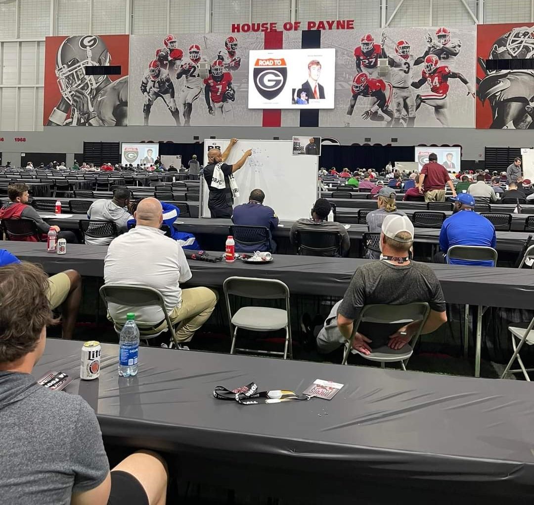 Pinecrest Football (@pc_patriotsfb) on Twitter photo Pinecrest coaches getting better at the UGA Coaches Clinic - thank you <a href="/GeorgiaFootball/">Georgia Football</a> #WeWork Pinecrest coaches getting better at the UGA Coaches Clinic - thank you <a href="/GeorgiaFootball/">Georgia Football</a> #WeWork