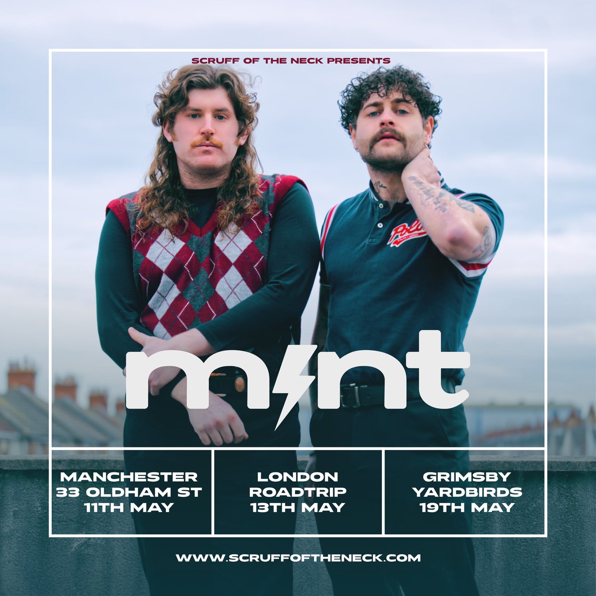 Scruff of the Neck (@scruffoftheneck) on Twitter photo 🚀JUST ANNOUNCED🚀
<a href="/wearejustmint/">Mint</a> announce a run of dates in May, with shows at <a href="/33_oldhamstreet/">33 Oldham Street</a>, The Workshop and a huge homecoming at <a href="/YardbirdsRock/">Yardbirds Rock Club</a>. Tickets on sale Wednesday 10am!
🎟️ - fatsoma.com/wearejustmint 🚀JUST ANNOUNCED🚀
<a href="/wearejustmint/">Mint</a> announce a run of dates in May, with shows at <a href="/33_oldhamstreet/">33 Oldham Street</a>, The Workshop and a huge homecoming at <a href="/YardbirdsRock/">Yardbirds Rock Club</a>. Tickets on sale Wednesday 10am!
🎟️ - fatsoma.com/wearejustmint