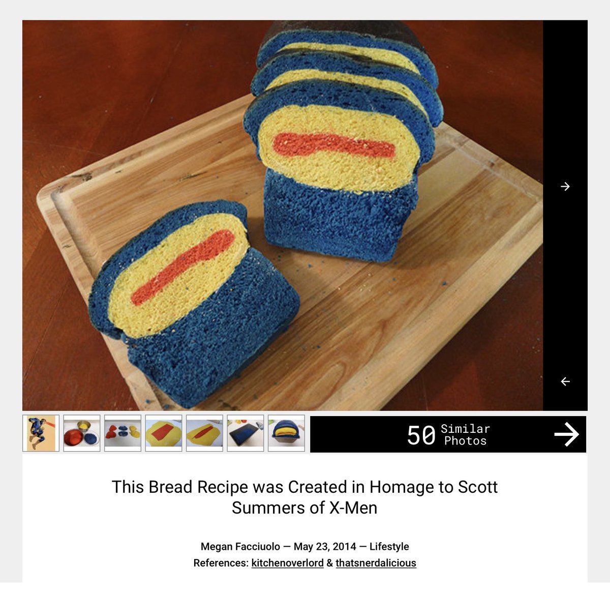 xmentas's tweet photo. This #MondayMotivation #MarvelMonday: this person figured out how to make #Cyclops bread! The impossible is possible! #xmentas #xmen #yougotthis https://t.co/XMLqKPFeBa