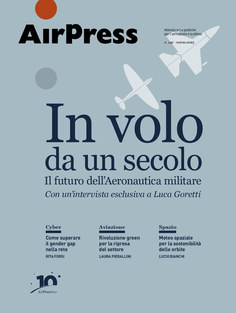 🛩️In volo da un secolo. Il futuro dell'Aeronautica militare 

📘 A marzo la rivista Airpress dedica un  approfondimento ai primi cento anni dell'Arma azzurra
#AeronauticaMilitare100

🔗Leggi il nuovo numero⤵️
airpress.formiche.net/?_ga=2.2252904…