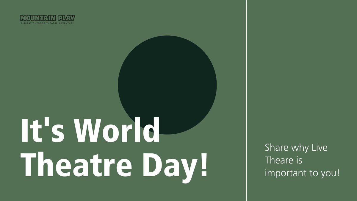 Like and reply why Live Theatre is important to you! #worldtheatreday Read more about World Theatre Day loom.ly/q1BoEa8