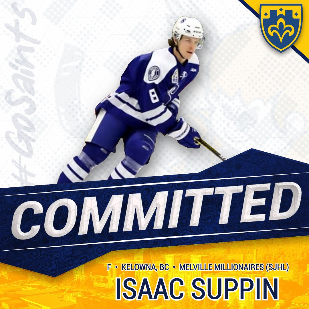 CSSMHockey's tweet photo. Join us in welcoming forward Isaac Suppin to our class of 2027!

#GoSaints https://t.co/z1JQy5cYVC