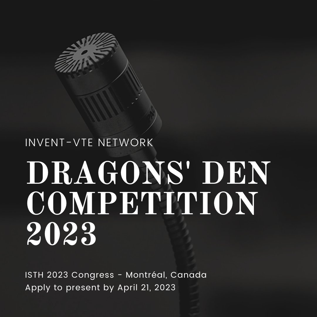 CALL FOR PRESENTERS

Apply to present at the 2023 <a href="/INVENT_VTE/">INVENT-VTE</a> Dragons' Den Competition at <a href="/isth/">ISTH</a> 2023 in Montreal !

Enter for a chance to win up to $40K or $20K in Intl trial expansion funding &amp; have your thrombosis study endorsed by leading experts

mailchi.mp/29a05d7b56cd/2…