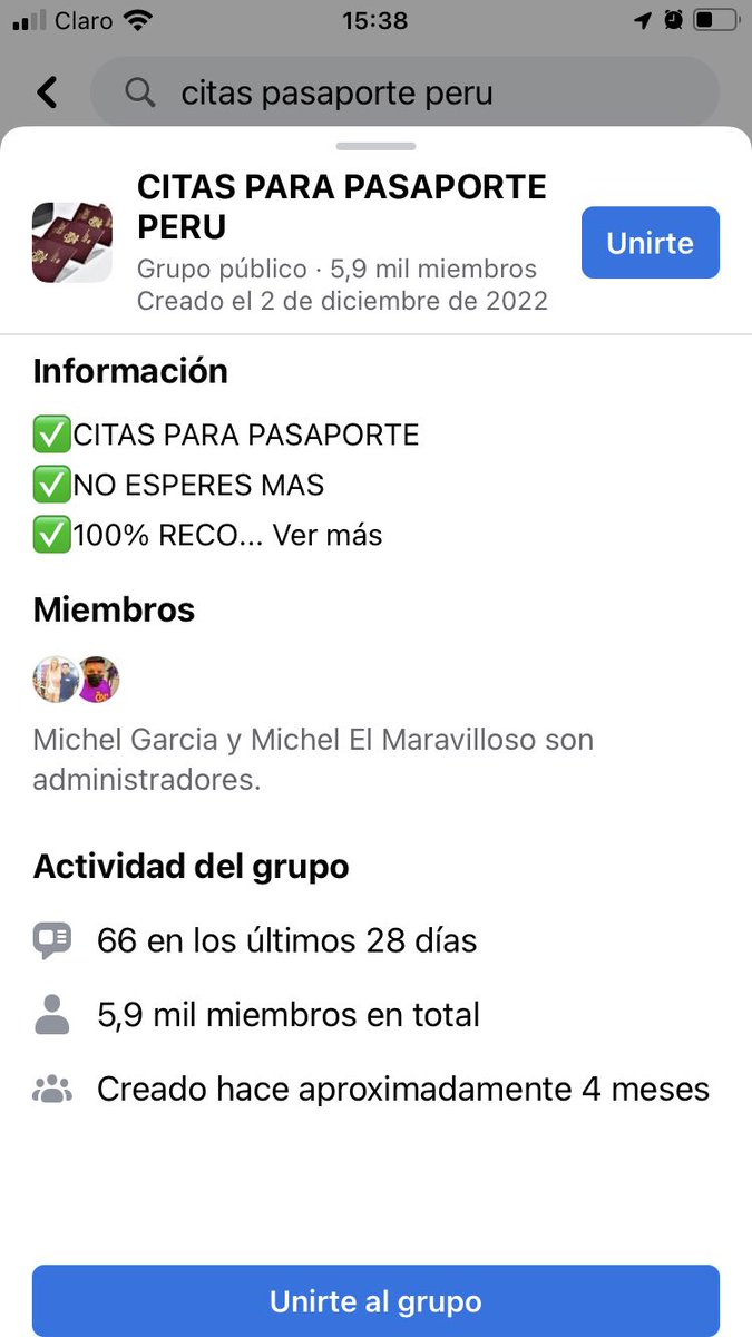 andreeahijar's tweet photo. Ya me parecía bien raro que la web de @MigracionesPe no otorgue ni una sola cita, pensé que era un error en el sistema, pero resulta que en Facebook hay toda una mafia de citas, por 120 soles sale tu cita al toque. Negociazo. Nadie fiscaliza esto? @ContraloriaPeru @MininterPeru https://t.co/COhxTZMtjY