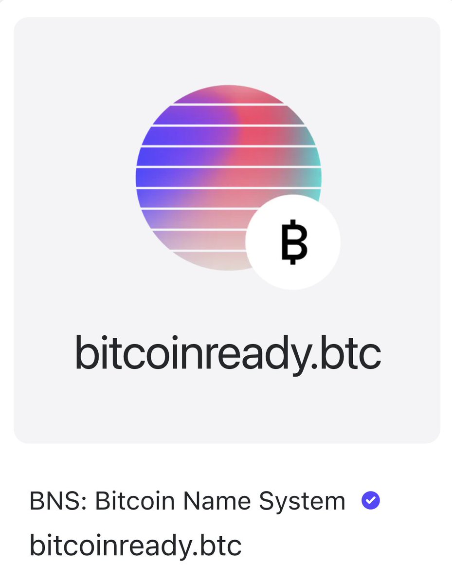 NoBitcoinNoGain's tweet photo. All Product and Service Companies are going to be Bitcoin Ready! 🪙🚀
What about you?
#BitcoinReady #NFT #NFTs #NFTCommunity #NFTdomain #NFTdomains #Web3domain #Web3domains #Web3 #Domain #Domains #Ordinals #OrdinalsNFT #Crypto #Bitcoin
@bns_dao @Stacks @trygamma https://t.co/sfay0rnjZJ