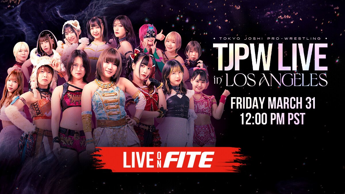 WN_Net's tweet photo. 🚨 COMPETITION TIME 🚨

Thanks to @FiteTV, we have one code for @tjpw2013's Live In Los Angeles event this Friday.

To enter, you MUST:

- Like &amp; RT this post.
- Follow us &amp; @FiteTV.
- Comment your favorite TJPW star.

Winner announced Wednesday during #AEWDynamite. https://t.co/v5BCuxAW3e