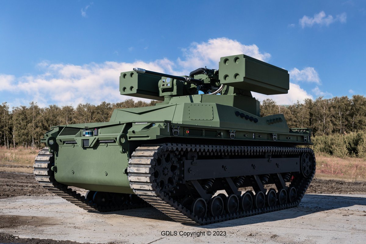 GD_LandSystems's tweet photo. Debuting at AUSA Global Force, TRX SHORAD is the latest innovation in our counter-Uncrewed Aerial Systems (c-UAS) family of vehicles. It brings a new dimension of combat power in SHORAD battalions and autonomy within tiered, layered air defense. Learn more: Booth 631. #RobotMode https://t.co/QRHQOaQXWb