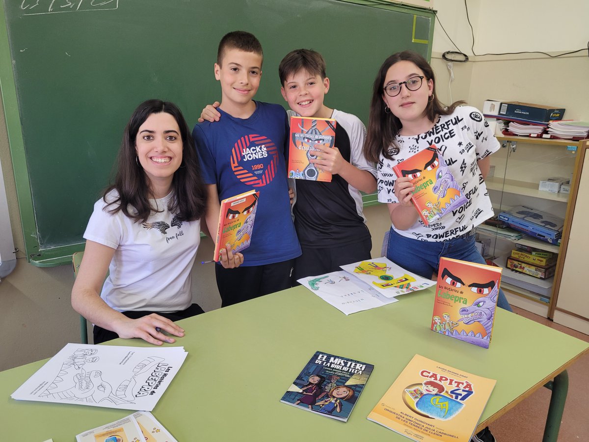 laurabernis's tweet photo. Creativitat i molta emoció! Així m'han rebut a l'escola Dos Rius de Camarasa! Quantes preguntes i quines ganes de llegir més i més... Espero que també us agradi molt la segona part de @Labepra!

Gràcies, @lletres #LletresalesAules

📷 https://t.co/KLp63tJNat

@CRPNoguera #Labepra https://t.co/NszIpS4Edi