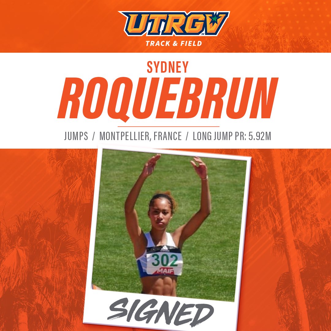 Happy to be adding Sydney Roquebrun, a jumper from France, to the #UTRGV family! ✌️
#RallyTheValley #WACotf #WACitf