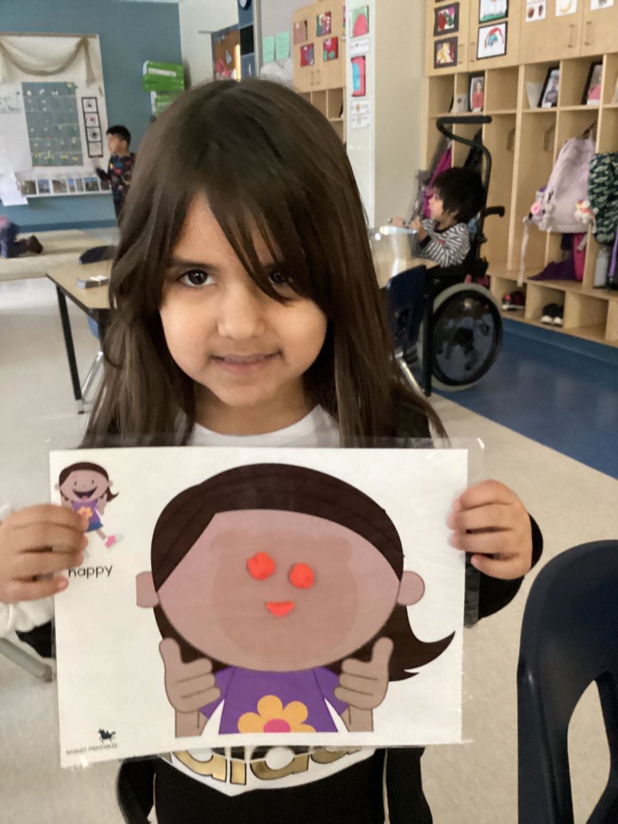 MsDavidovic123's tweet photo. We started our unit of inquiry surrounding #SharingthePlanet”, our class is learning about gestures, tone of voice, and other non-verbal means to communicate and respond. In their play, students used play dough mats to convey different emotions by creating facial expressions. https://t.co/4WSF4WG9Tf