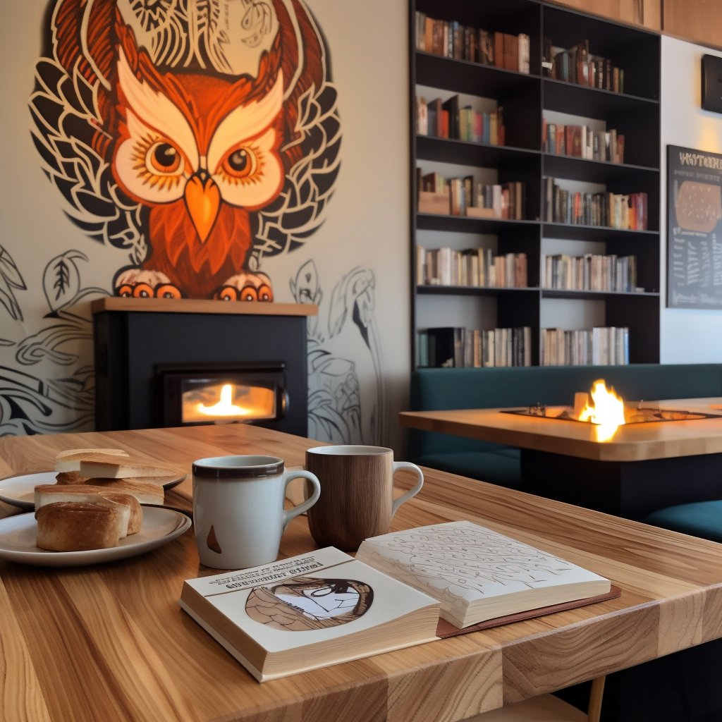 Some coffeeshop GM vibes.  

Working on getting my bird, and the fire trait, integrated in different ways into the output