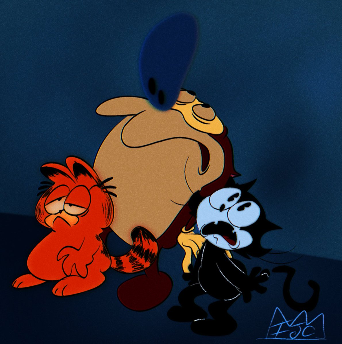 IjcKing144's tweet image. Pussies
#CatsAreFamily #Garfield #stimpy #felixthecat #cartooncats #CatsofTwittter #RenAndStimpy #Felix #cats #yum #fanart #digitalart #ibispaint