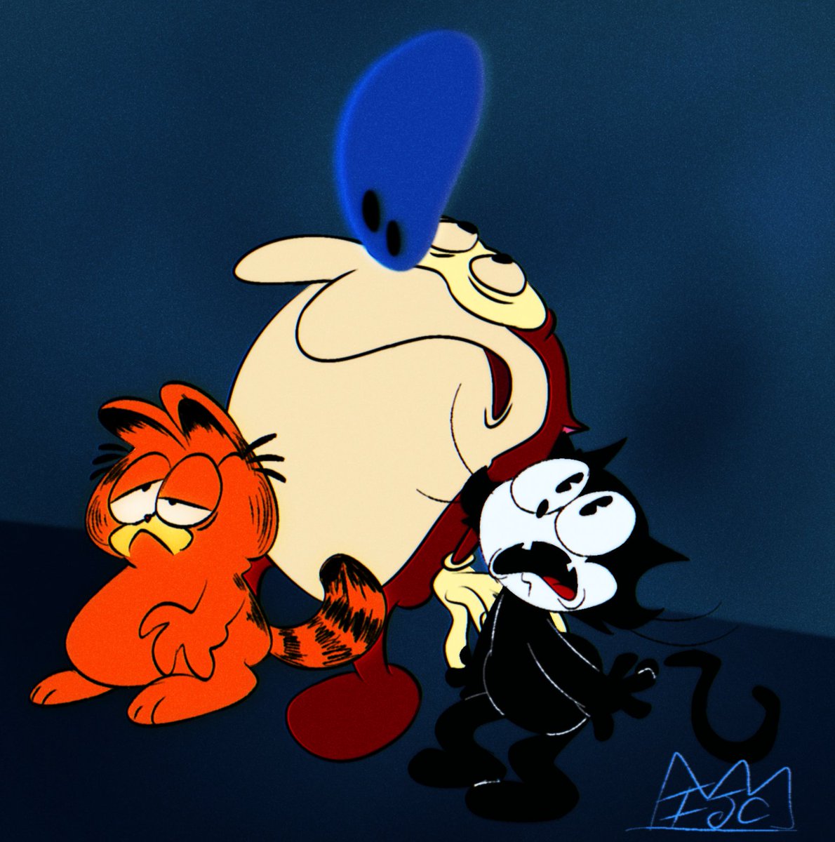 IjcKing144's tweet image. Pussies
#CatsAreFamily #Garfield #stimpy #felixthecat #cartooncats #CatsofTwittter #RenAndStimpy #Felix #cats #yum #fanart #digitalart #ibispaint