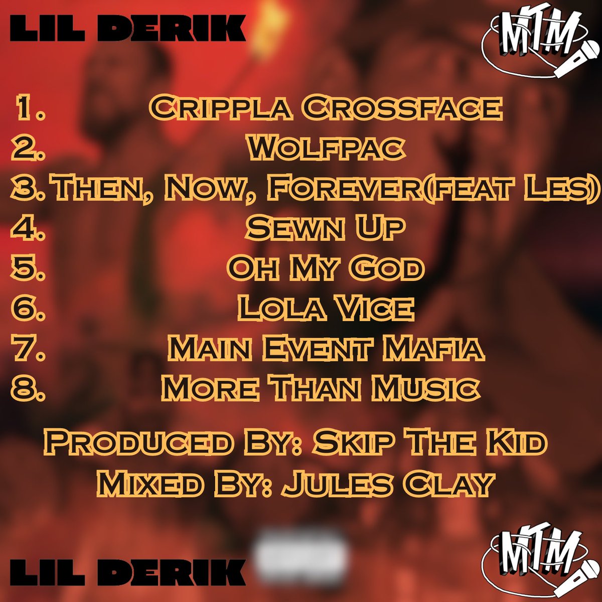 MTMLilDerik's tweet photo. 8 Tracks Produced By @skipthekid80 
1 Feature From @les2theuniverse 
Plus a hidden feature verse🐐
All Mixed By @JulesClay 
Available Everywhere This Friday https://t.co/JXl6rRloLt