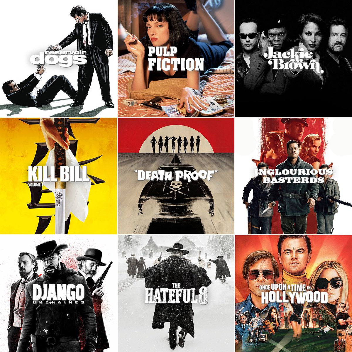 Sadece üç Quentin Tarantino filmi seçebilirsin.