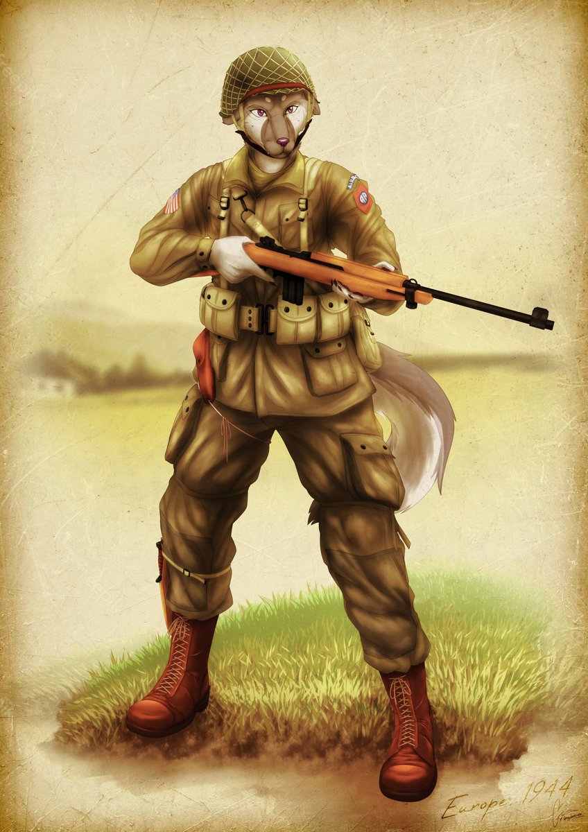 GrayHantzell's tweet photo. WW2 theme commission done for @Ezzyboyo https://t.co/04QxZfG43W