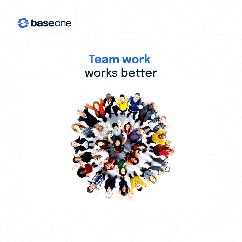 BaseOneofficial's tweet photo. Teamwork is the fuel that allows ordinary people achieve extraordinary results. By working together towards a common goal, we can harness the power of our collective talents, strengths, and experiences to overcome challenges.

#baseone #newweek #MondayMotivation https://t.co/qefimjfFMe