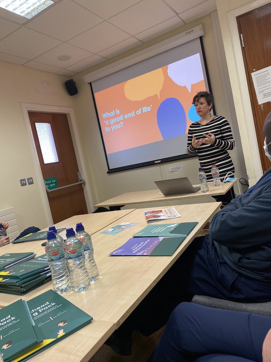 Great education sessions today on Think Ahead Planning packs to SUH staff by IHF Valerie  Smith coordinated by EOLC @Mariawh31980825 
#endoflife  @irishhospice #thinkahead  @GeorginaKilcoy3 @Lorryroe