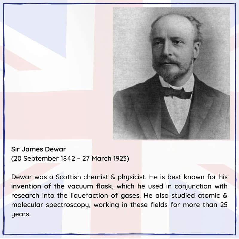 BritishHistorym's tweet photo. #otd 27 March 1923 – Sir James Dewar died (b.1842)

He was a Scottish chemist &amp; physicist. He is best known for his invention of the vacuum flask.

#GreatBriton #Britishhistory #Britishinventions #JamesDewar https://t.co/Erc5s0olsm
