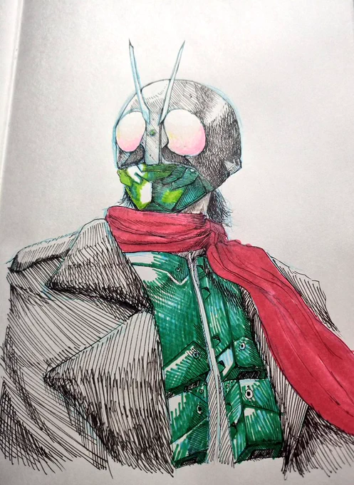 絵描いてるときの視線がこの角度だからこう見てみると違和感がない 