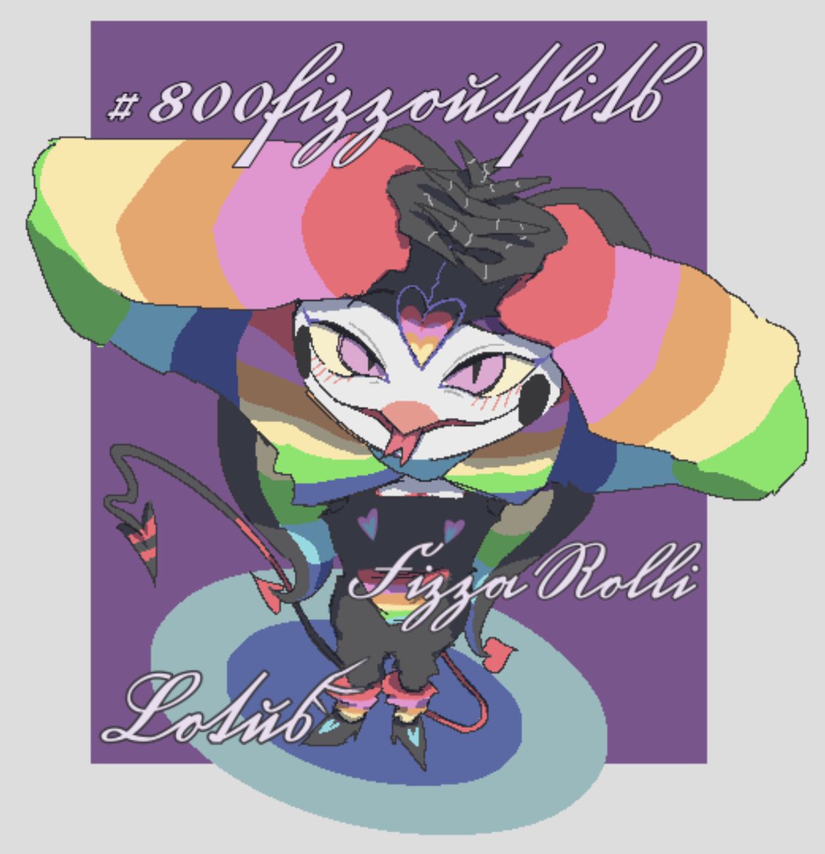 6Lotus_fioz's tweet photo. Rainbow fizz🌈

#helluvaboss #helluvabossfanart #FizzaRolli  #800fizzoutfits https://t.co/oCXYViVid2