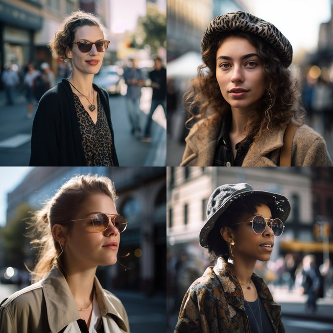 Street Style Eye-Level Photo From Below of a Woman, Shot on Afga Vista 400, Natural Lighting --seed 1 --v 5