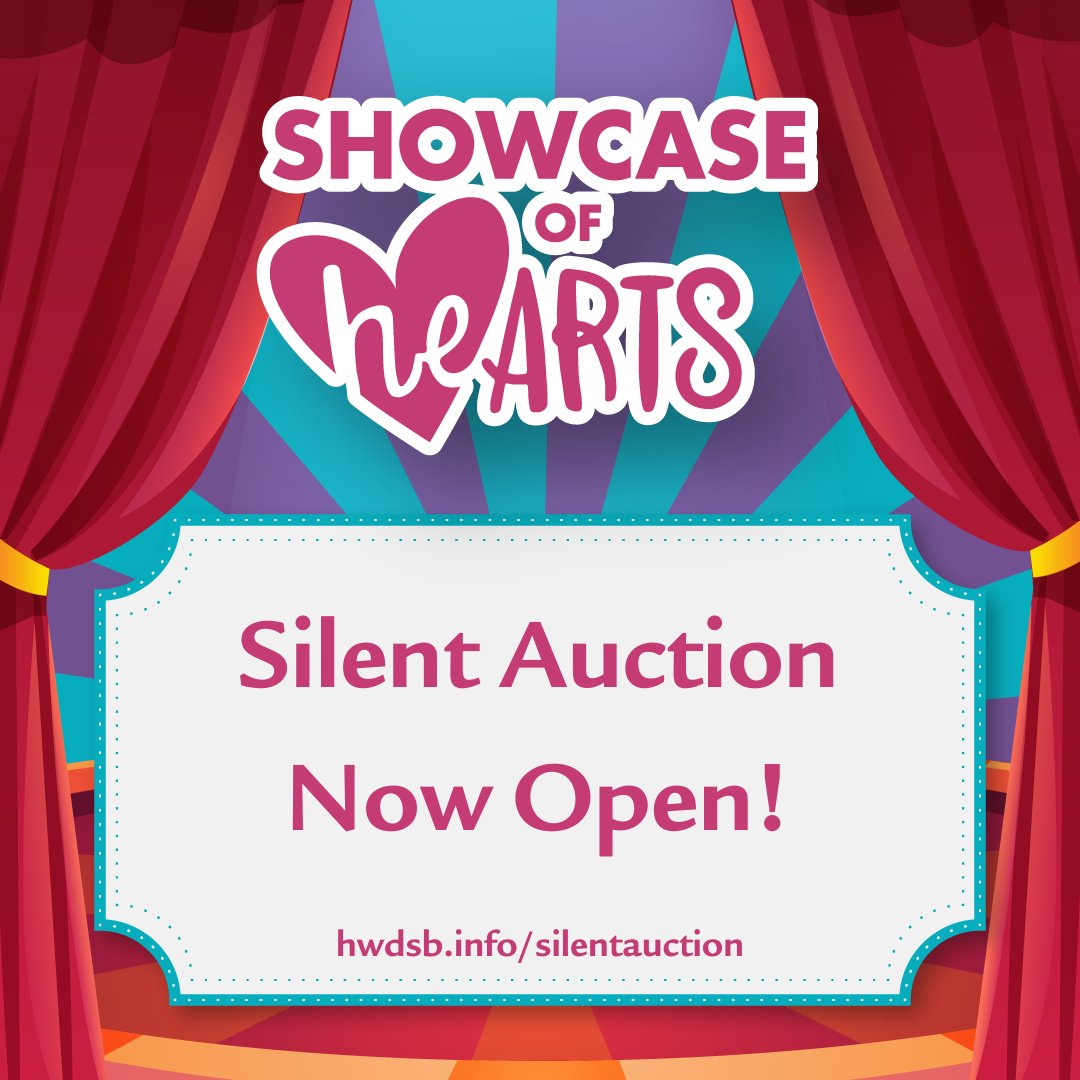HWDSB (@hwdsb) on Twitter photo The Showcase of heARTS 2023 Silent Auction is now open!
All proceeds from the Silent Auction go towards <a href="/HamFdnSS/">Hamilton Foundation for Student Success</a> Student Support Grants, which provide financial assistance to HWDSB students.
The Auction closes Thursday, March 30 at 9 p.m.
Read more: hwdsb.on.ca/blog/showcase-β¦ The Showcase of heARTS 2023 Silent Auction is now open!
All proceeds from the Silent Auction go towards <a href="/HamFdnSS/">Hamilton Foundation for Student Success</a> Student Support Grants, which provide financial assistance to HWDSB students.
The Auction closes Thursday, March 30 at 9 p.m.
Read more: hwdsb.on.ca/blog/showcase-β¦