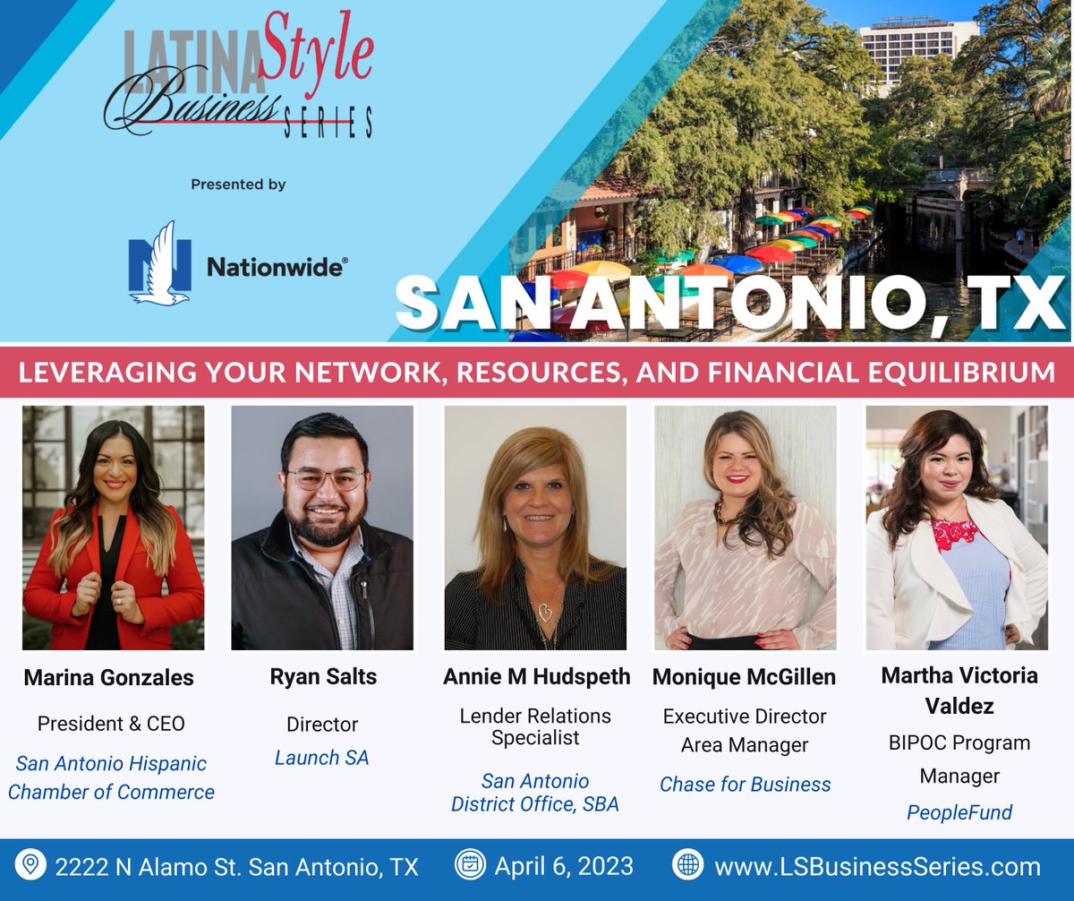 LATINAStyleMag's tweet photo. Meet the panelists for the second session of the LATINA Style Business Series in San Antonio! ๐
Register now!
https://t.co/zdTWH7QzMz
#LSBS25 #sanantonio #satx https://t.co/x5UNL927YE